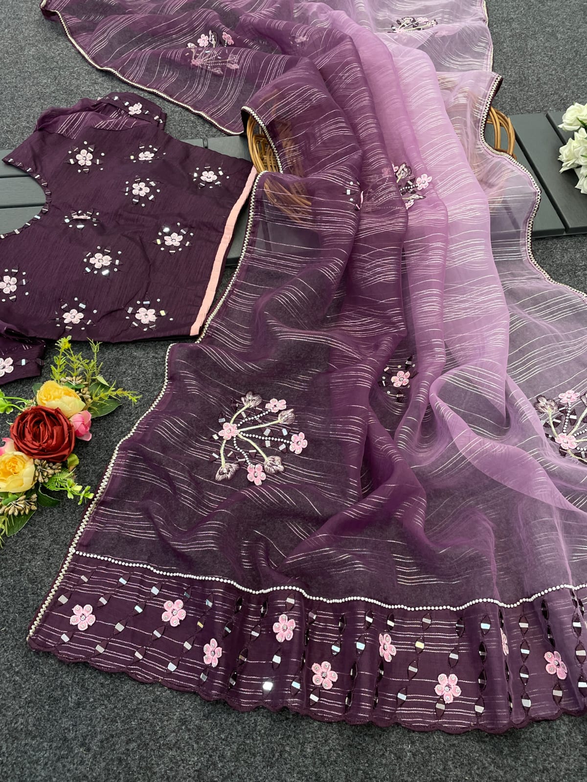 JK 619 Organza Non Catalog Sarees Wholesale Clothing Suppliers In India
